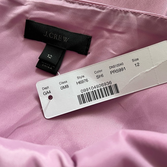 NWT J. Crew Yass One-Shoulder Ruffle Dress Size 12 - Picture 4 of 6